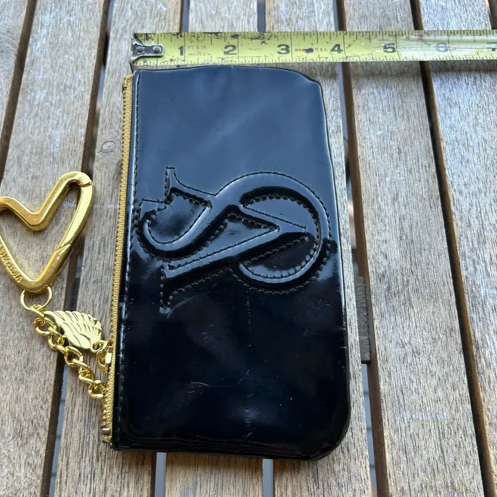 VS Victoria Secret Zipper Pouch 6.5"‎ gold wings - Picture 6 of 6
